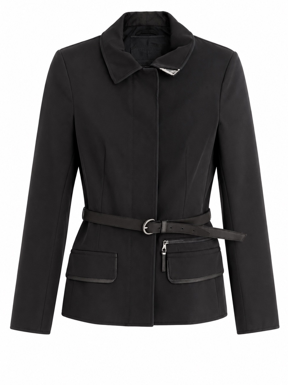 Prada Milano women’s  Black Nylon belted jacket